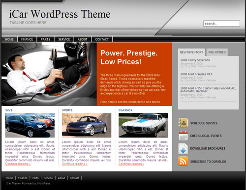 iCar Premium WordPress Theme from ithemes