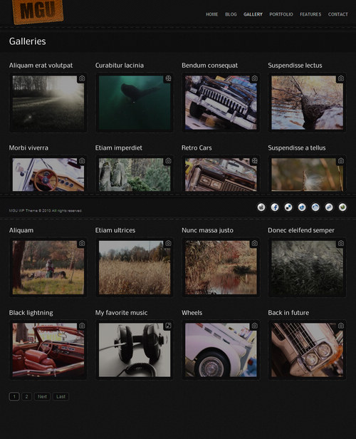 MG Universal WordPress Theme - gallery page