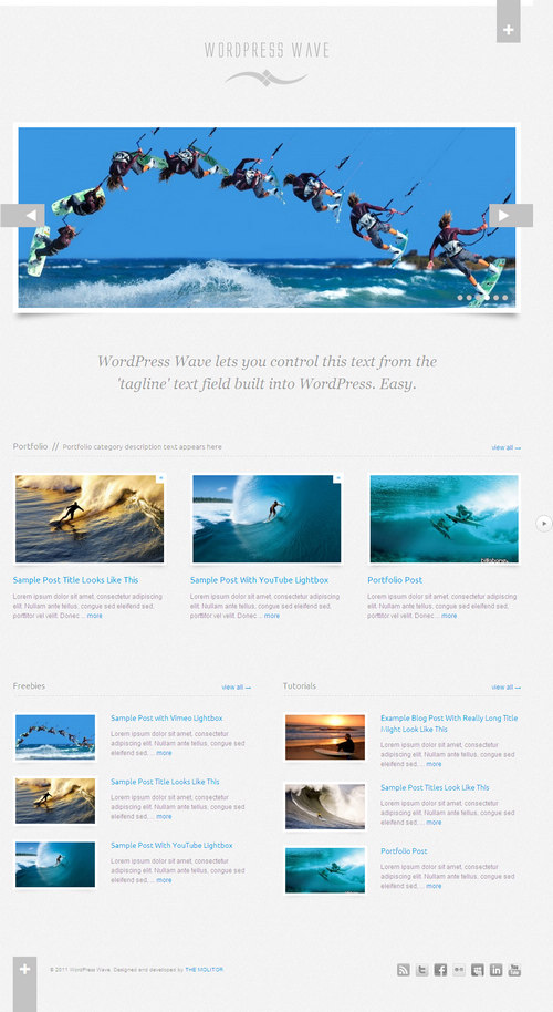 Wave Premium WordPress Portfolio Theme