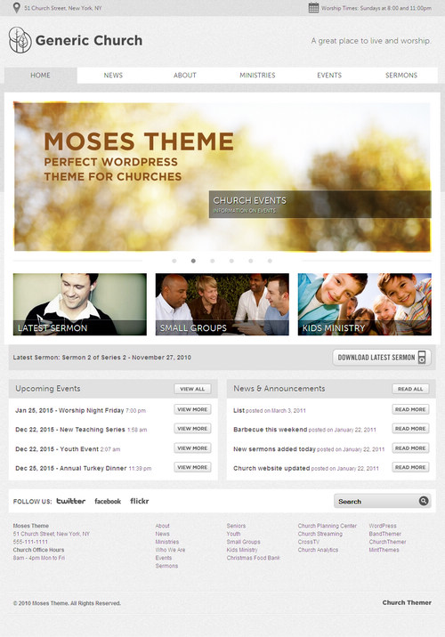 Moses Church WordPress Theme
