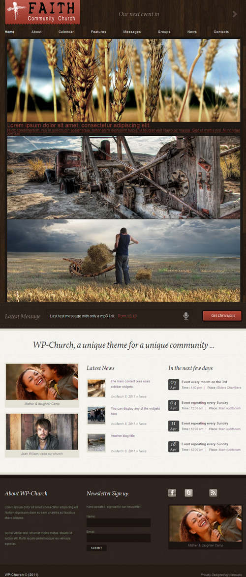 WP-Church Community WordPress Theme