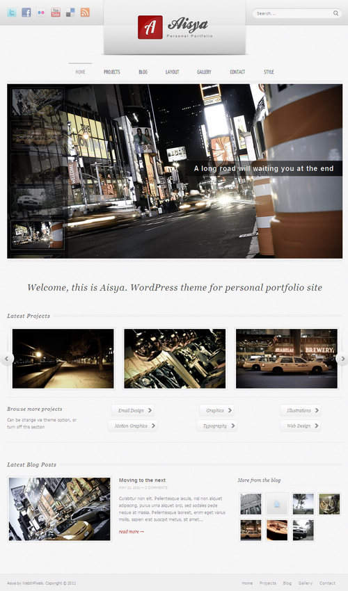 Aisya Business & Portfolio WordPress Theme
