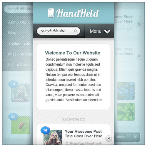 HandHeld WordPress Theme