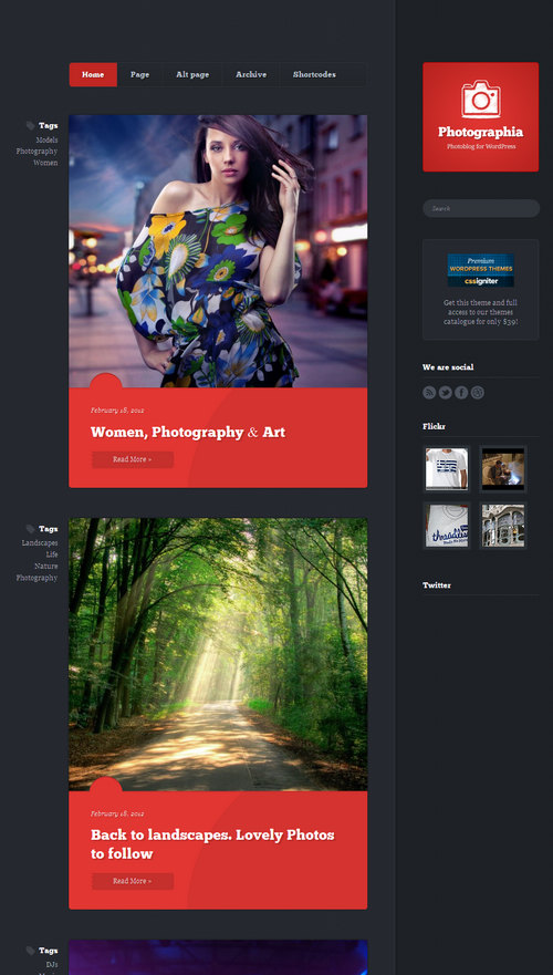 Photographia WordPress Theme