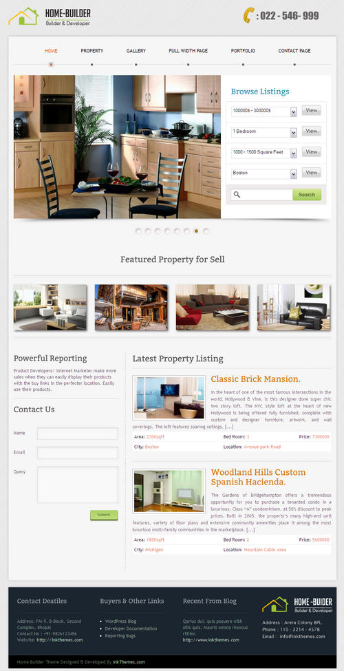 HomeBuilder WordPress Theme