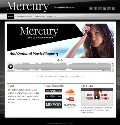 Mercury WordPress Theme