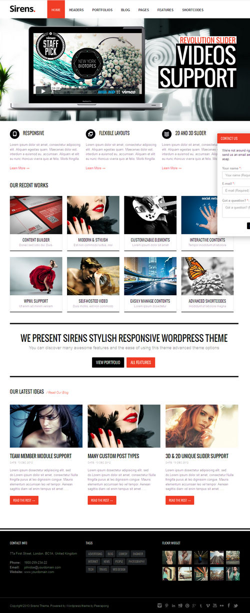 Sirens WordPress Theme