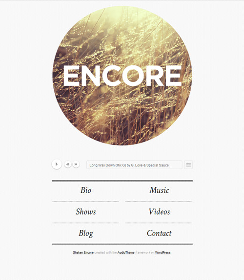 Shaken Encore WordPress Theme